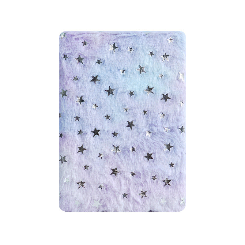Wholesale plush notebook hand book high color value gift notebook